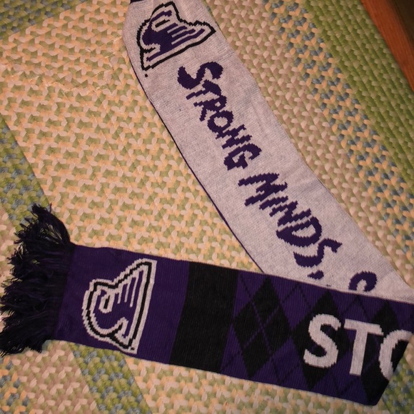 Stonehill College Purple “Ace” the Skyhawk Scarf - Picture 1 of 7